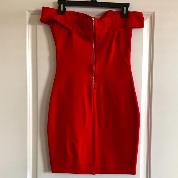 Forever21 Shoulder Red Dress - Picture 5 of 5